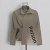 2025 Korean Women's Fashion: Irregular Solid Color Lapel Shirt + Short Skirt Suit