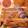 X&W For Zootopia Plastic Water Bottle Cartoon Judy Nick Double Drinking Cup Leak-proof Straw Cups Summer Cold Drink Sports Cups