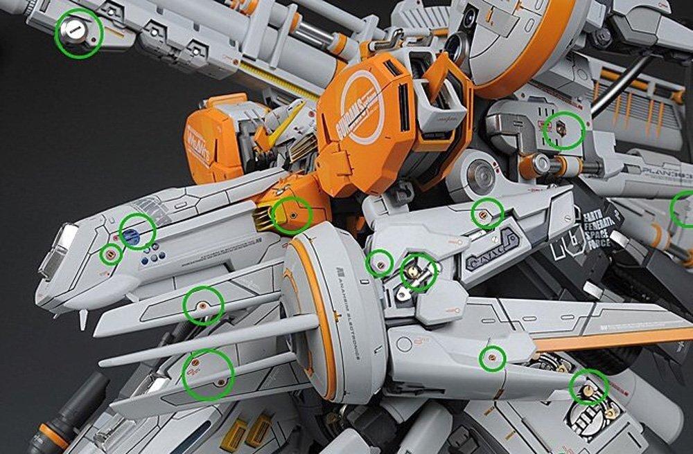 HG RG MG PG RE Gundam Detail-Up Stainless Steel Parts (UA0033) [Used]