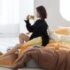 Honeyson Milk Fleece Spring 4-Piece Bedding Set