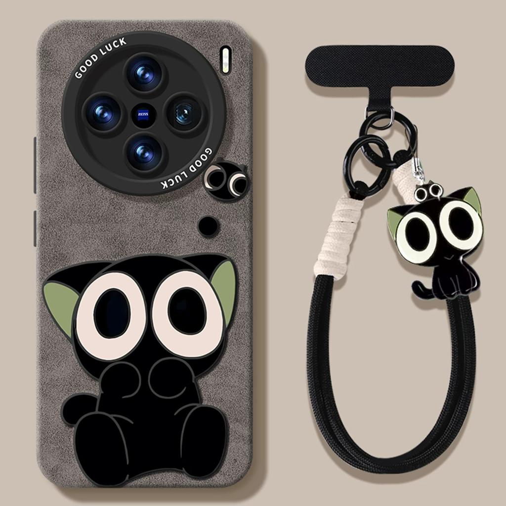 Luo Hei Hei mobile phone case is suitable for vivox300ultra silicone 200s lanyard 100pro cute x300s soft case
