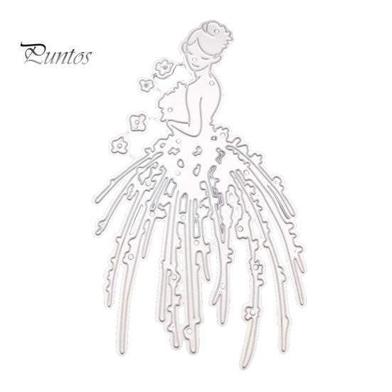 

Девушка невеста резки штамп DIY ремесло Скрапбукинг тиснение бумаги альбом трафарет плесень