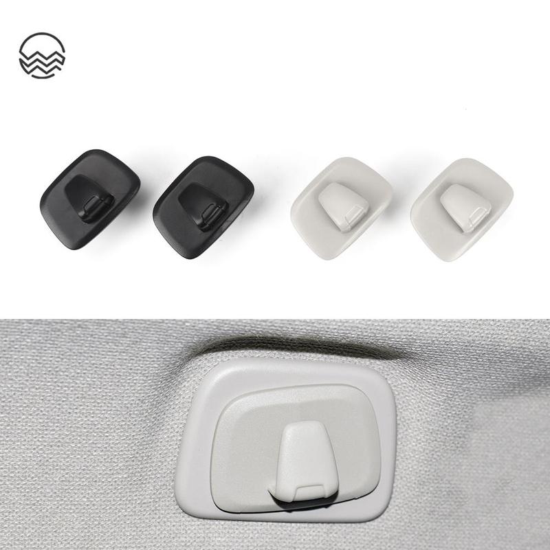 Car Hanger Hooks Rear Row Roof Hook Auto Interior Coat Hanger Hook Clothes Hook Car Mounted Modification XC60 XC90 S90 V90 XC40 Black 1 pair