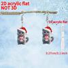 Creative Christmas Kitten Milk Tea Earrings – Cute British Shorthair Acrylic Design