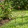 Rostfester Schneckenförmiger Gartenkunst Wetterfester Pflanzen-Schnecken-Pfahl Terrasse Veranda