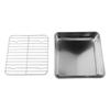 Stainless Steel Cake and Cookie Pan Set with Practical Cooling Rack Feature
