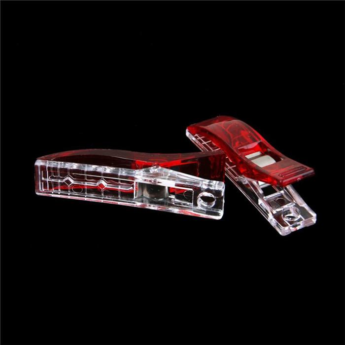 10pcs Colorful Sewing Craft Quilt Binding Plastic Clip Fabric Clamps for Patchwork Sewing Hemming DIY Crafts Tools