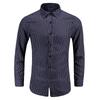 2026 Spring Summer Men's Long Sleeve Shirt Men Casual Business Striped Shirt Fashion Male Slim Fit Oversized Shirt 4Xl