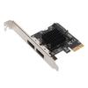 PCIE To Power ESATA Expansion Card 2 Port 6.0Gbps Support Hot Swap Plug and Play PCI Express SATA Card for Desktop
