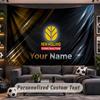 Wall Hanging Tapestry Custom NameNew Holland Pattern Personalized Printed Fabric Wall Decor