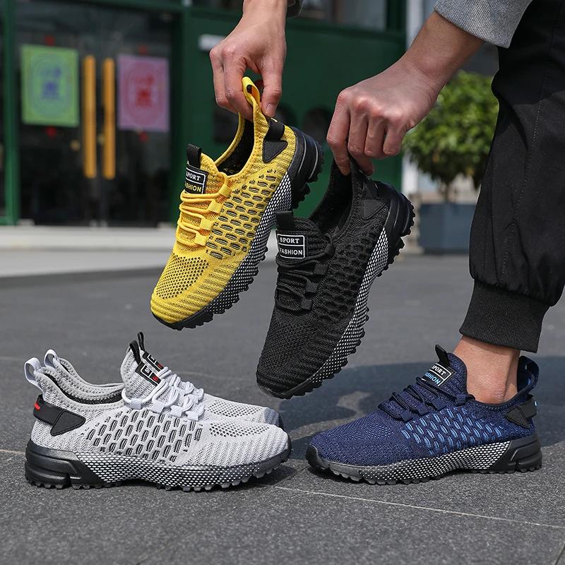 Men's Running Shoes 2025 New Breathable Comfortable Outdoor Sports Shoes Lightweight Outdoor Tennis Walking Gym Shoes for Men