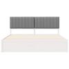 Bed Frame with Upholstered Headboard Light Grey 180 x 200 cm