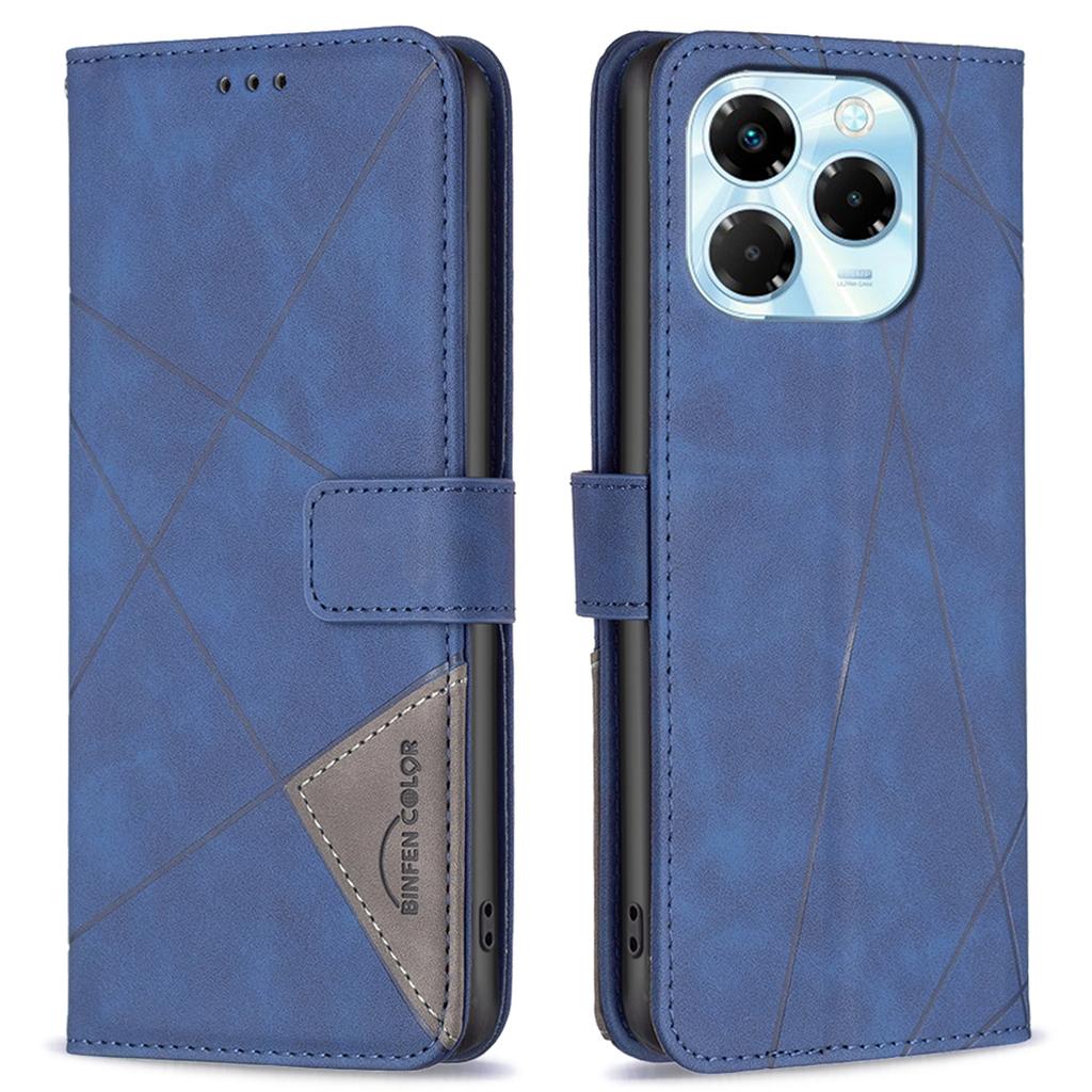 BINFEN COLOR For Infinix Note 40X 5G Phone Cases Wallet Stand Geometry Imprint Leather Cover