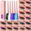 Flüssiger Eyeliner in 18 Farben, schnelltrocknend, wasserfest, langanhaltender Eyeliner, Lidschatten, Mischfarben-System, Eyeliner-Stifte für glamouröses Augen-Make-up