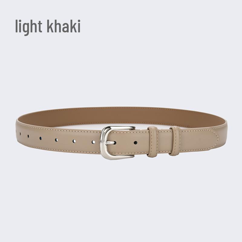 Women's Versatile Leather Belt: Trendy Decorative Fashion for Jeans, Skirts, and Trousers