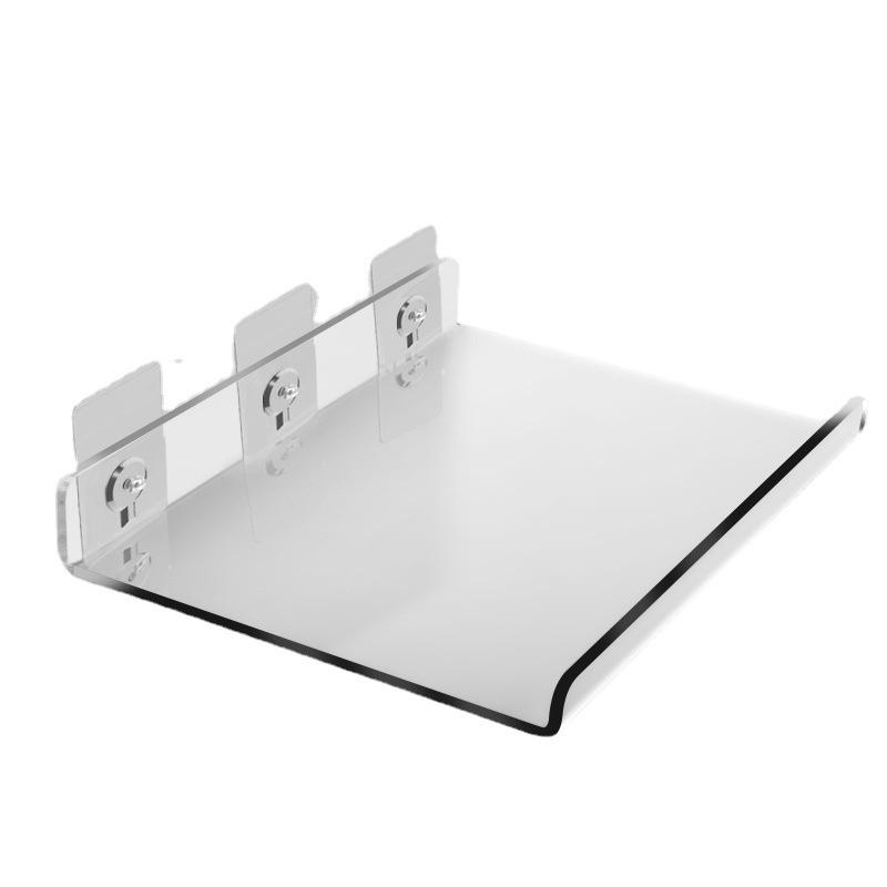 Acrylic Wall-Mounted Bathroom Mirror Cabinet with No-Punch Shelf