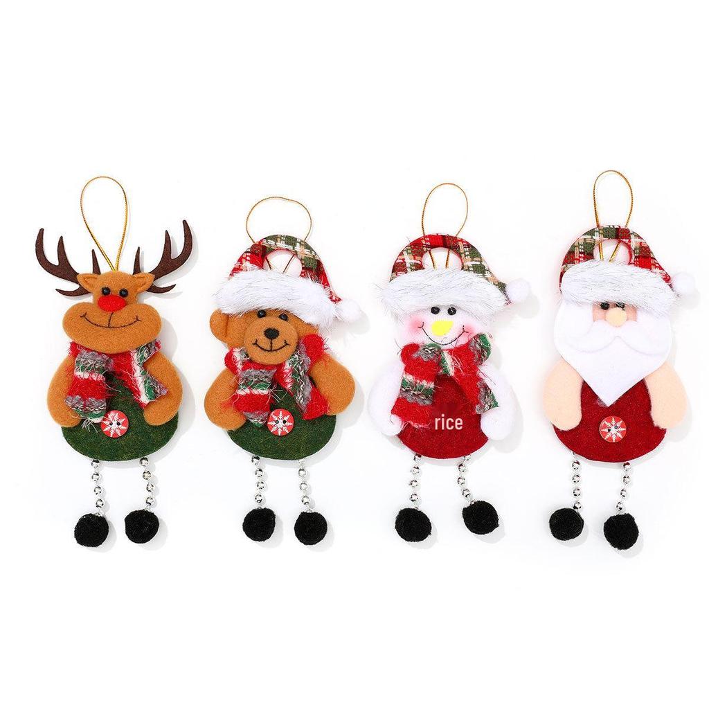 Colorful Doll Hanging Black Ball Pendant Christmas Tree Ornament