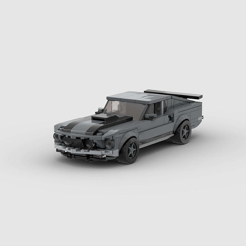 Technical Speed Car MOC City Racing Car Rally Building Blocks Bricks Set Retro Ornament Diy Toys For  Kid Adults Birthday Gifts