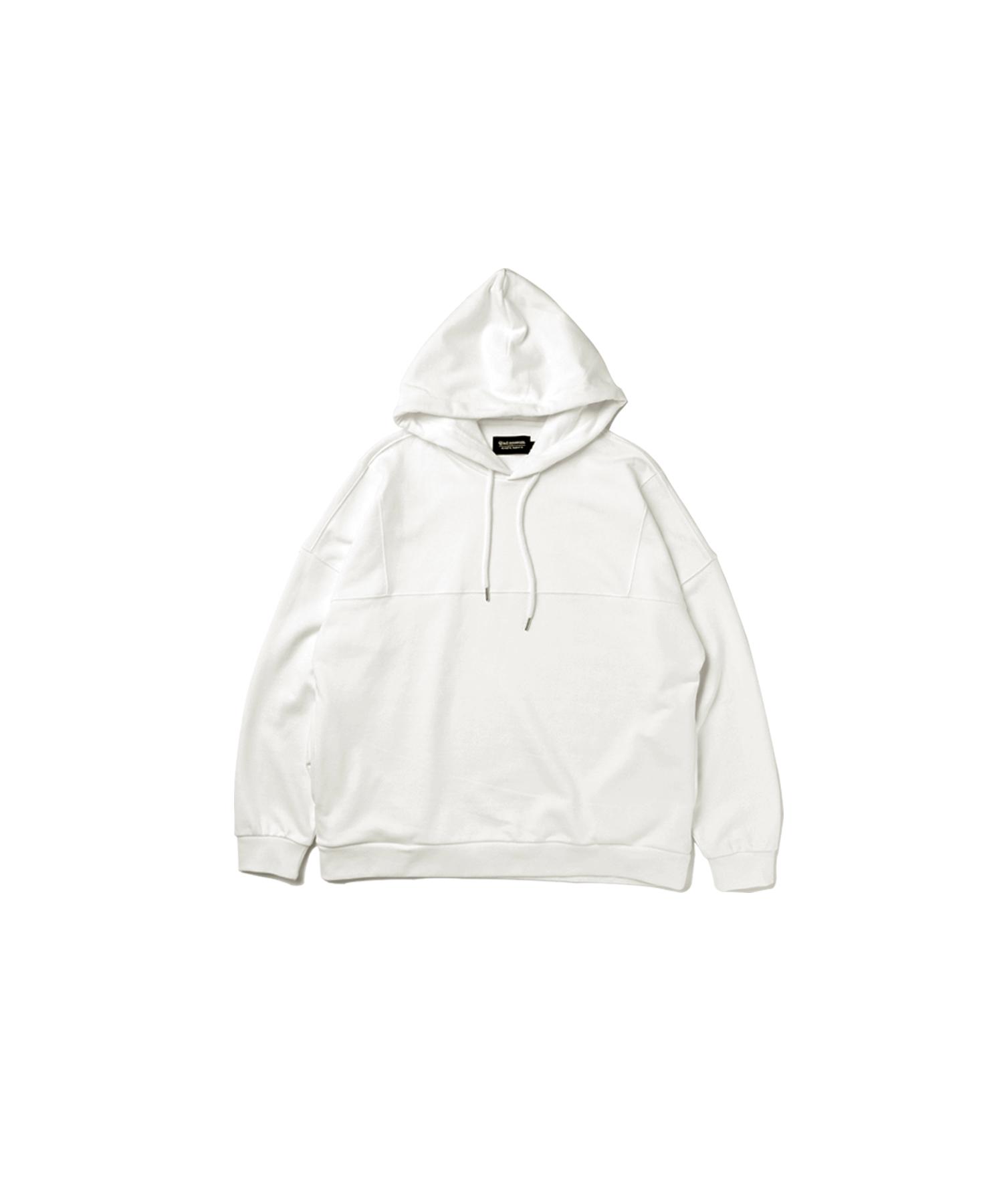Худи с открытыми плечами из плотного хлопка Qdmmm White/L