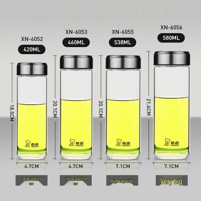 Heenoor Single-Layer Borosilicate Glass Cup