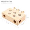 Cat Toy Interactive Mole Fighting Solid Wood Toy Indoor Cat Kitten Mouse Catching Game