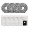 For Midea V16 For Eureka J15 For Eureka For Evo Ultra Automatic Emptying Robotic Vacuum Cleaner 4 Mop Cloths 5 Dust Bags