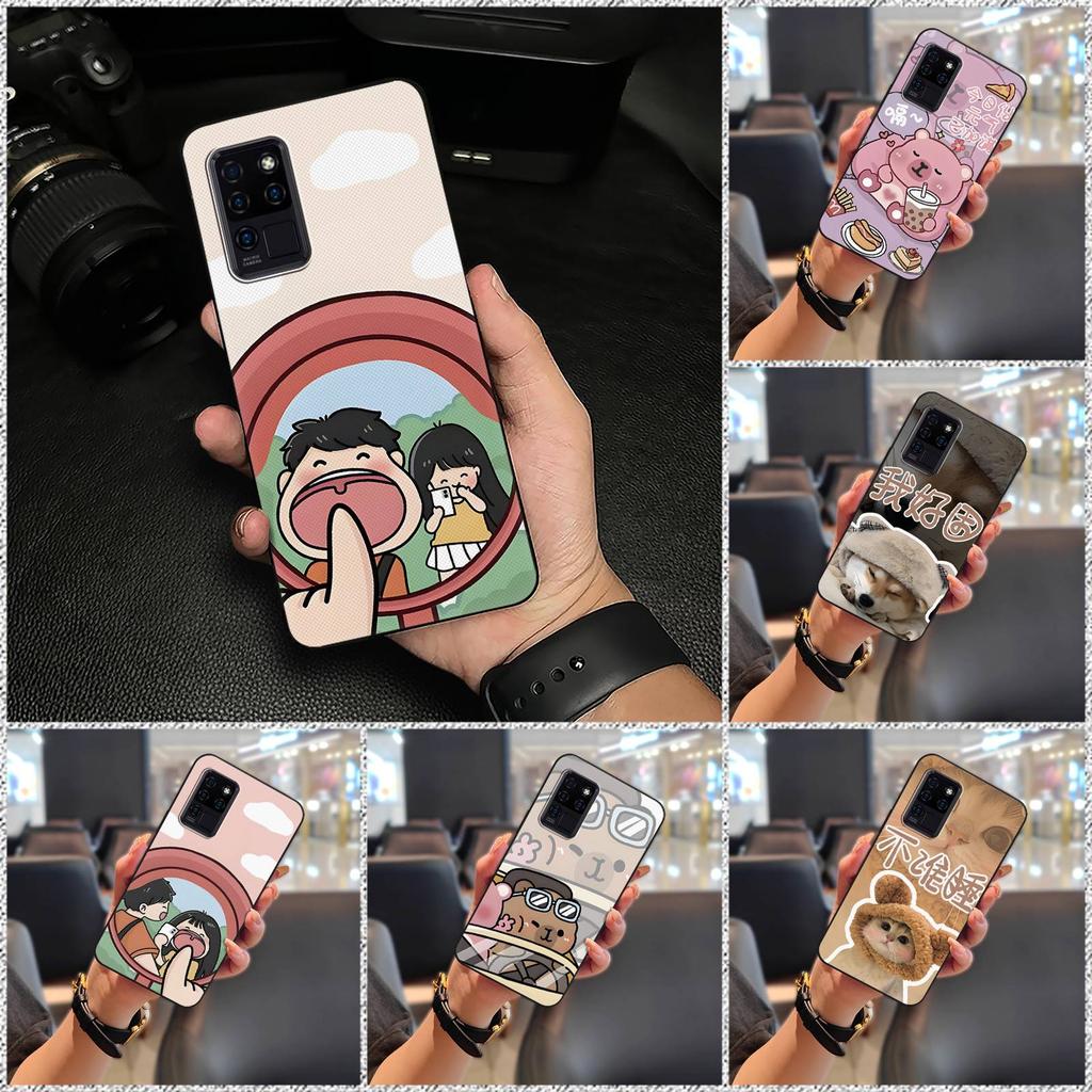 Back Cover Silicone Phone Case For Oukitel C21 Durable Phone Pouch Dirt-resistant Graffiti Full wrap Cute Anti-dust TPU