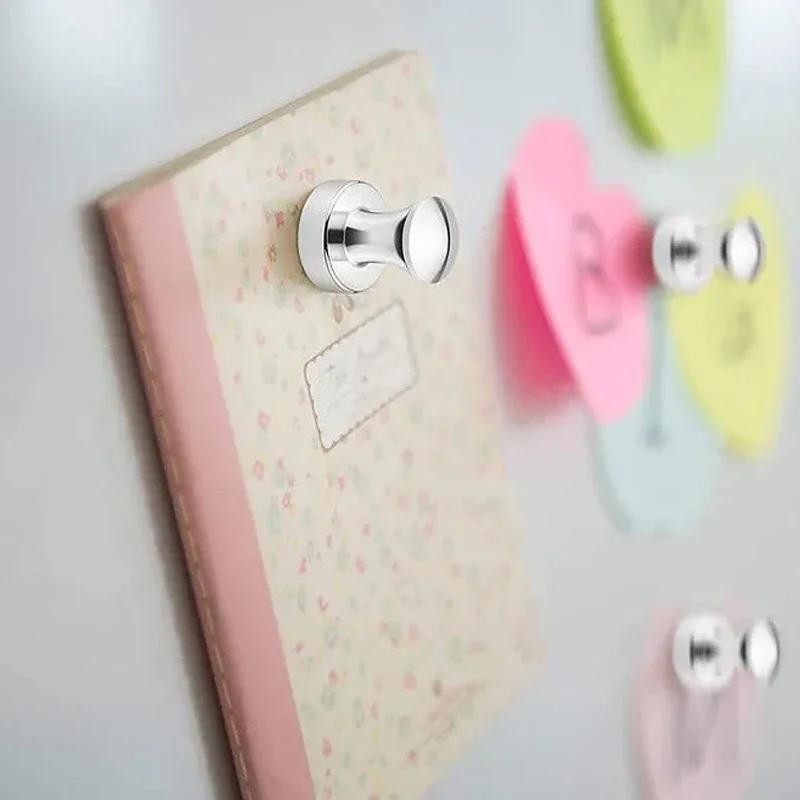 Small Fridge Magnet Pushpins Sucker Strong Neodymium Magnetic Thumbtack Metal Magnet Push Pin for Whiteboard Office School Map