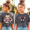 Sailor Moon Tshirt Printed Kids TShirt Boy Girl Unisex Summer Y2K Harajuku Loose Casual Short Sleeve Top for Chirldren Tees