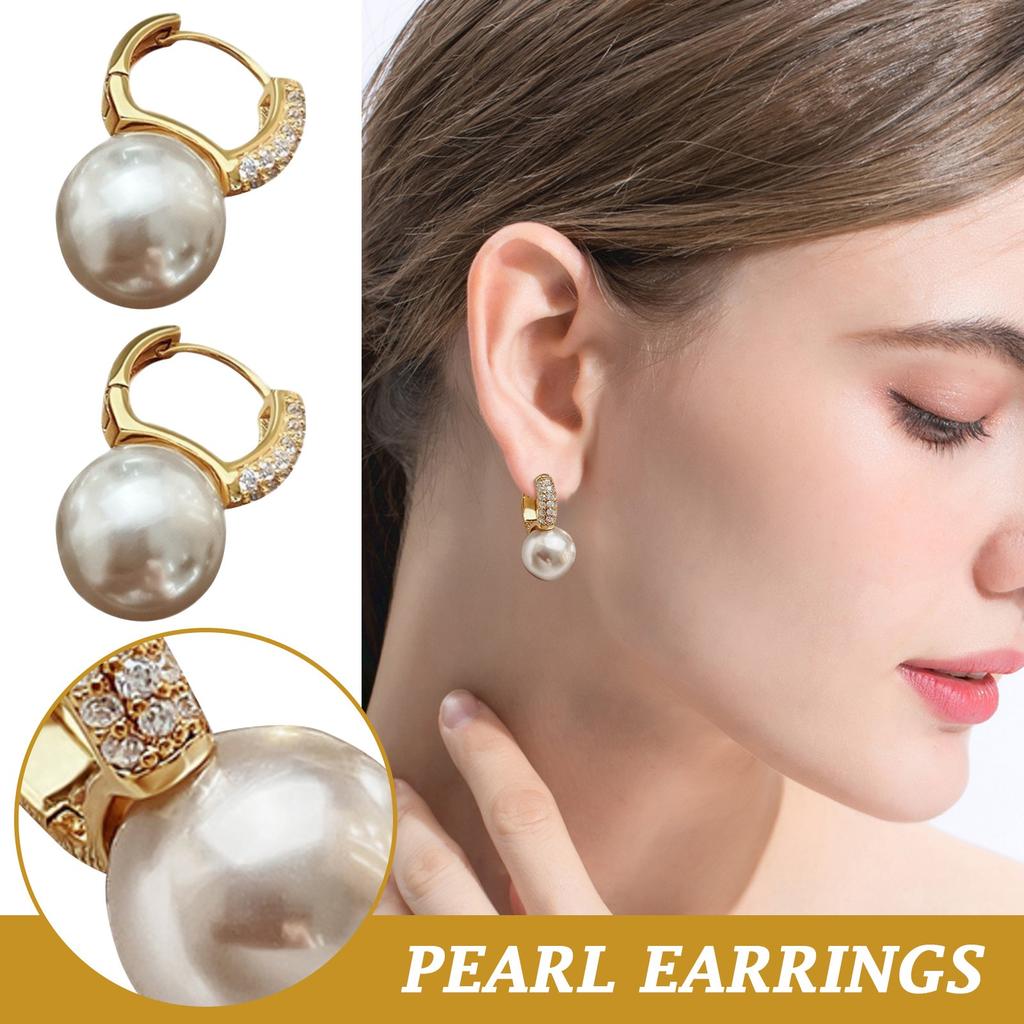 Earrings For Women, Pearl Sterling Earrings, Elegant Earrings And Ear Buckles