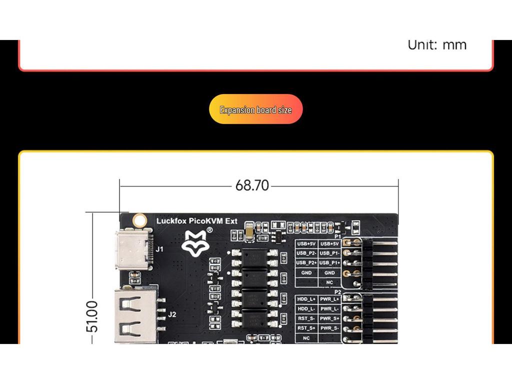 Luckfox PicoKVM 8GB Remote Desktop Tool for Wireless Industrial Computer Control