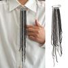 Beaded Tassel Pin Brooch Boho Chain Tassel Brooch Retro Dangle Brooch
