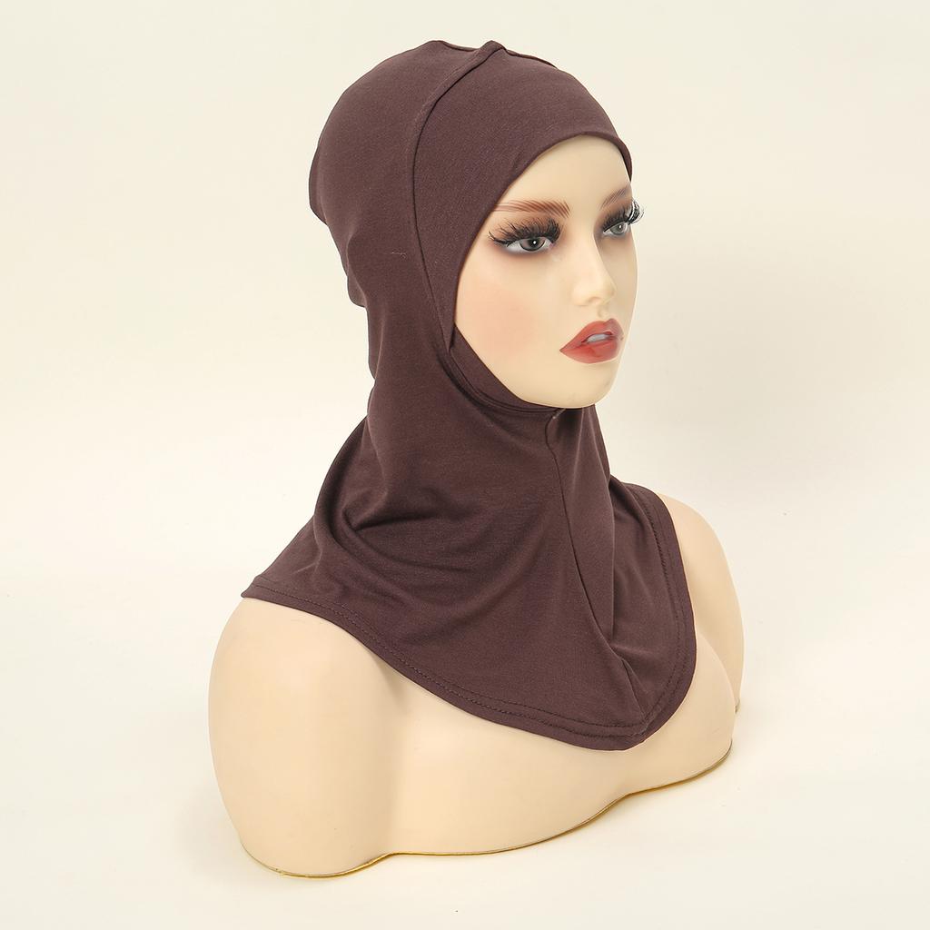 Muslim Inner Cap Hijab For Women Solid Underscarf Hijab Undercap Scarf Turban Hat Islamic Muslim Hijabs Ready To Wear Headcover
