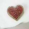 Valentijnsdag Romantische Strass Hart Broche Voor Vrouwen Unisex Parel Liefde Speldjes Banket Feest Rugzak Cadeaus Sieraden Accessoire