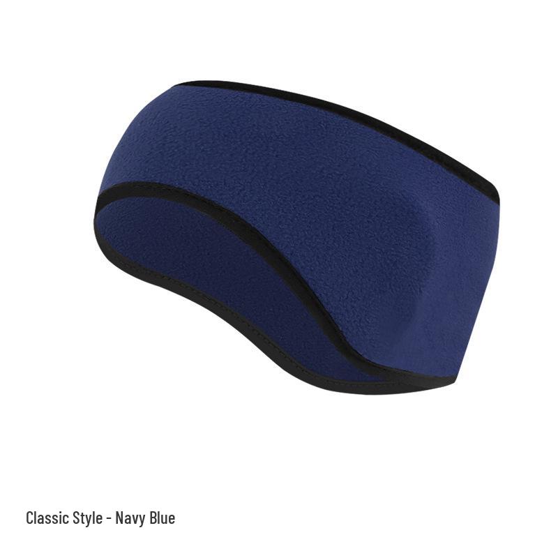 Fleece Warmes Ohrband: Dickes breites Stirnband für Herbst- und Winterradfahren - Winddichte und kältefeste Ohrenschützer.