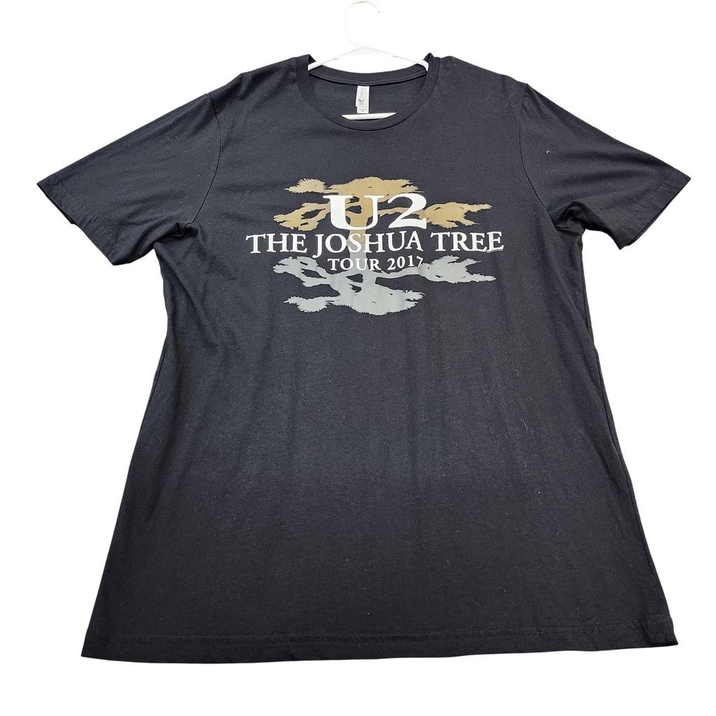 U2 Shirt Mens XL Black The Joshua Tree Tour 2017 Graphic Tee Band Music Unisex T-Shirt
