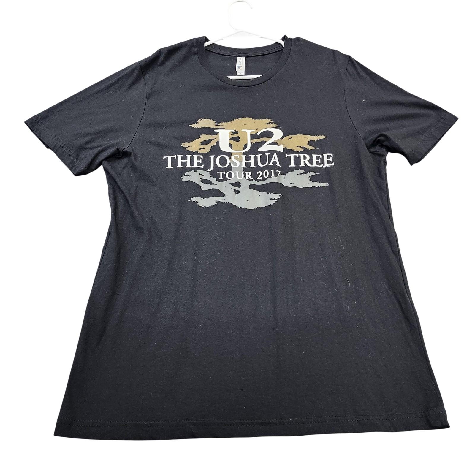 U2 Shirt Mens XL Black The Joshua Tree Tour 2017 Graphic Tee Band Music Unisex T-Shirt XXL
