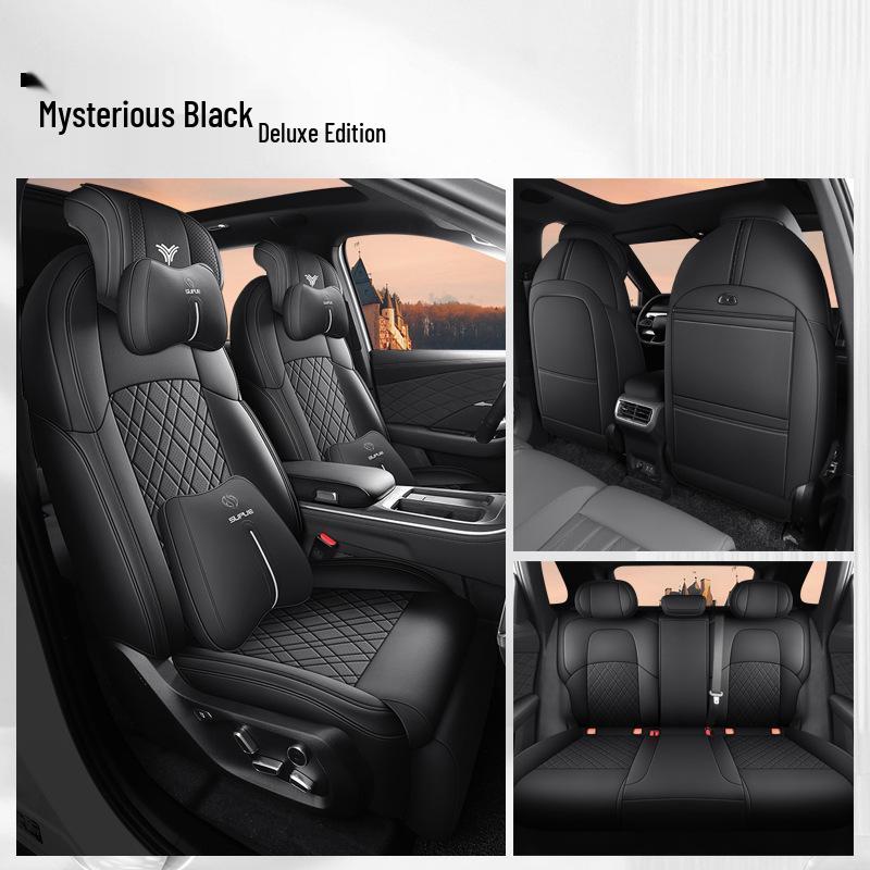 Nezha L Car Seat Cushion - New Model, Full Leather, Universal for All Seasons