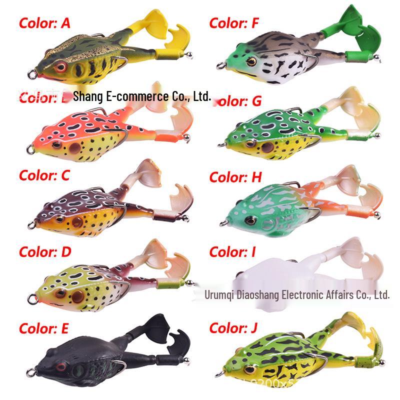 Thunder Frog Double-Legged Rotating Propeller Soft Lure, 9cm/13.5g, for Bass & Carp Fishing.