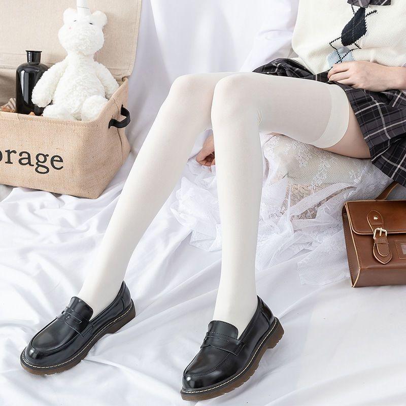 Mädchen Knie Oberschenkel Hohe Socken Baumwolle Rutschfest Schweißabsorbierend Deodorierend Oberschenkel Überknie Lang Damen Strümpfe Sexy