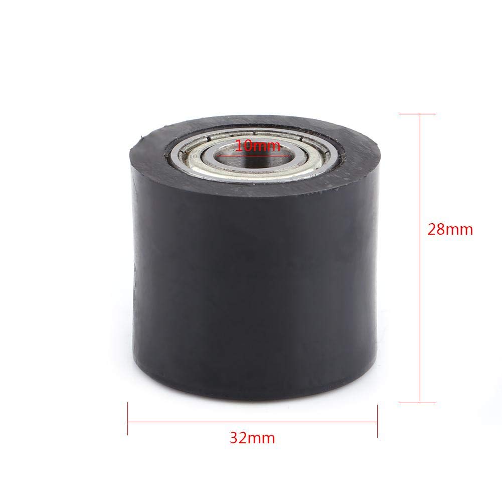 Chain Roller Qiilu Drive Chain Pulley Roller Slider Tensioner Wheel Guide for Street Bike