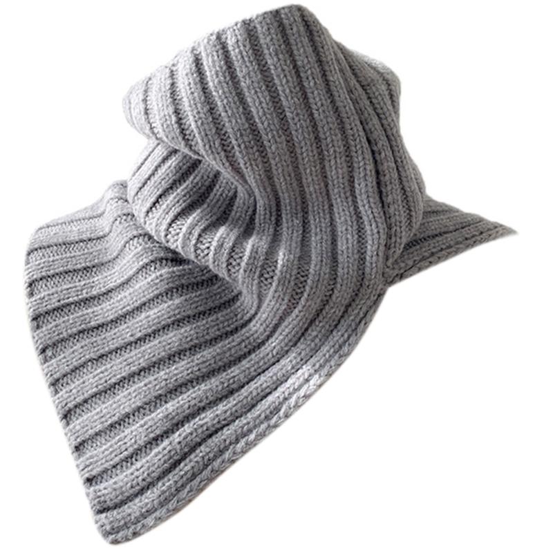 

Knit Shawl Scarf Winter Warm Scarf For Women Neck Wrap Knitted Elastic False Collar Scarf Warm Winter Cycling