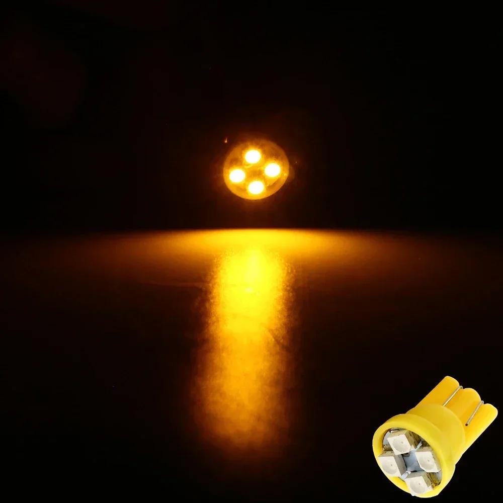 Car Lamp Bulb T10 3528 1210 4SMD Wide Light Reading Lamp Dashboard Light Plate Lamp W5W Motorcycle Equipment Accessories Amagi