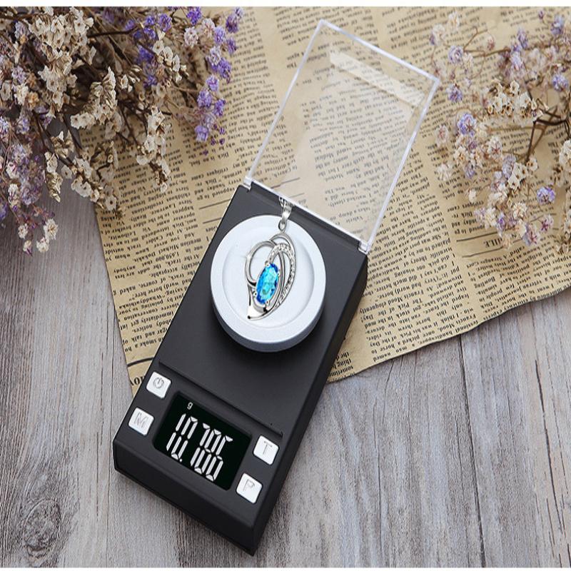 High Precision 0.001G Jewelry Pocket Scale Digital Carat Diamond Milligram Weighing Balance For Ingredients And Gems