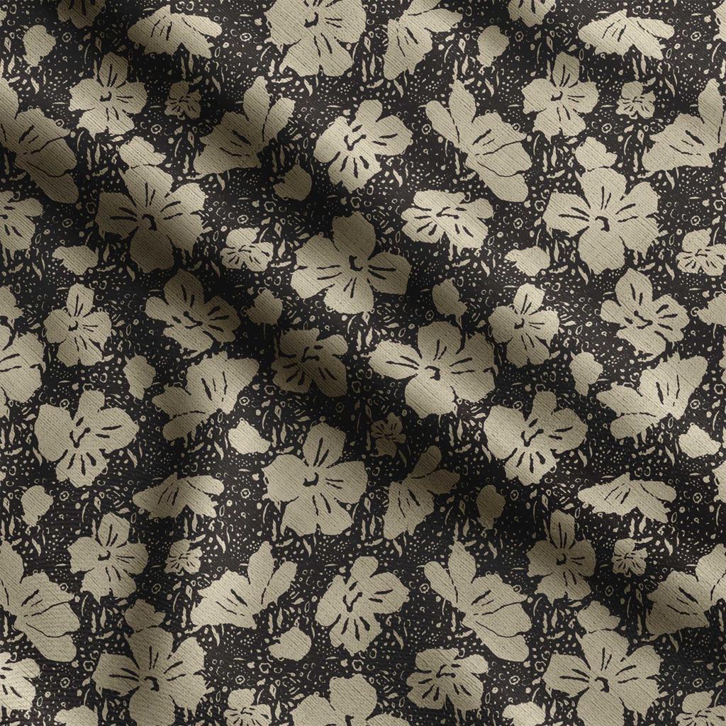 Soimoi Floral Print,  Cotton Cambric, Quilting Fabric Sold by The Yard 42 Inch Wide, Medium Weight Cotton Fabric, Sewing  Supplies,Blue &