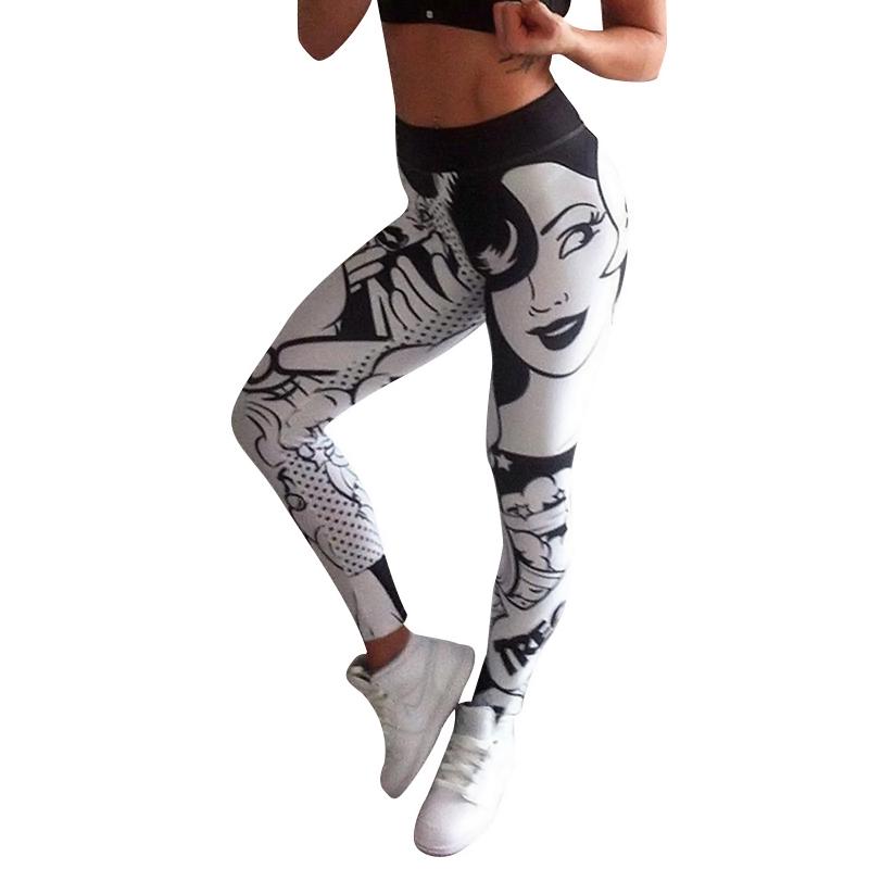 comic print leggings