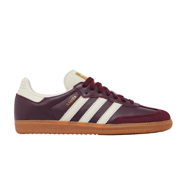 adidas Samba OG Maroon Gold Metallic (Women s) 37