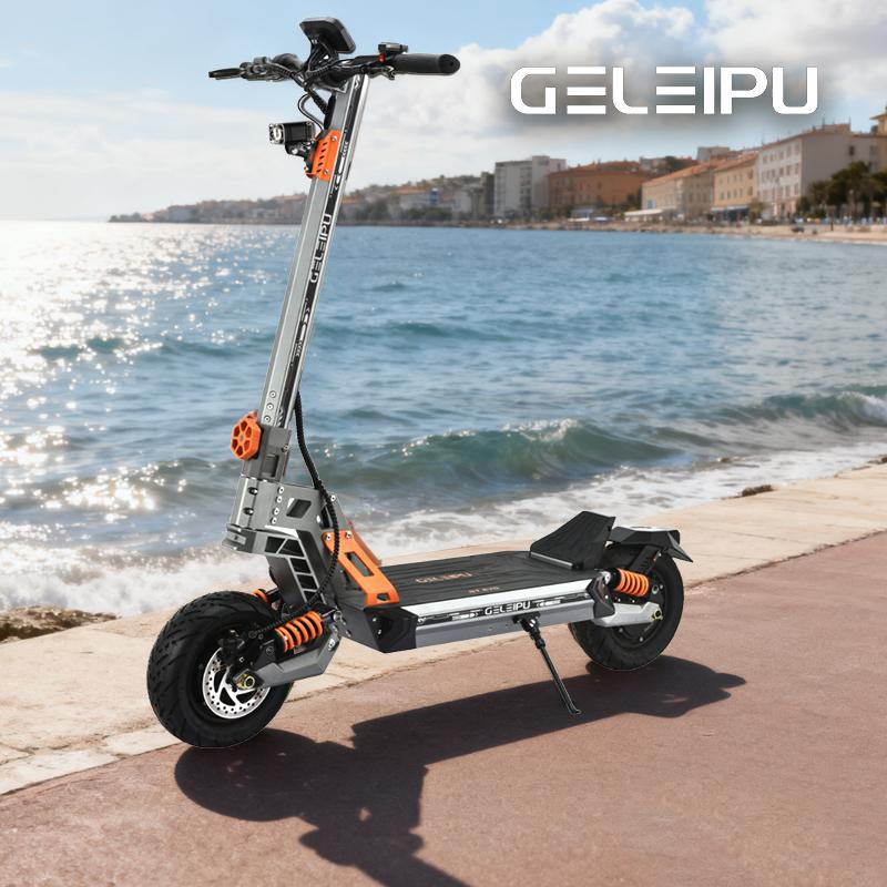 GELEIPU GT EVO Electric Scooter 11inch Off-road Tires 1600W*2 Motors 60V36Ah Battery 86km/h Max Speed 95km Max Range Adult Off-road Escooter