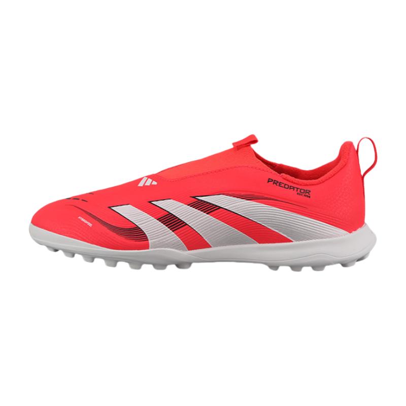 New Adidas PREDATOR LEAGUE Anti Slip Wear Resistant Low Top Kids' Soccer Shoes Red/White/Black Kids' ID3815