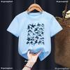 Newly Childern Tshirt Whales Of The World Graphic Print Cute BoysGirls Summer Fashion Harajuku Short Sleeve Solid TShirt Tops